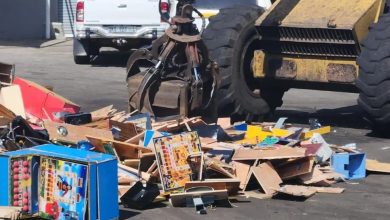 Gambling Machines Destroyed