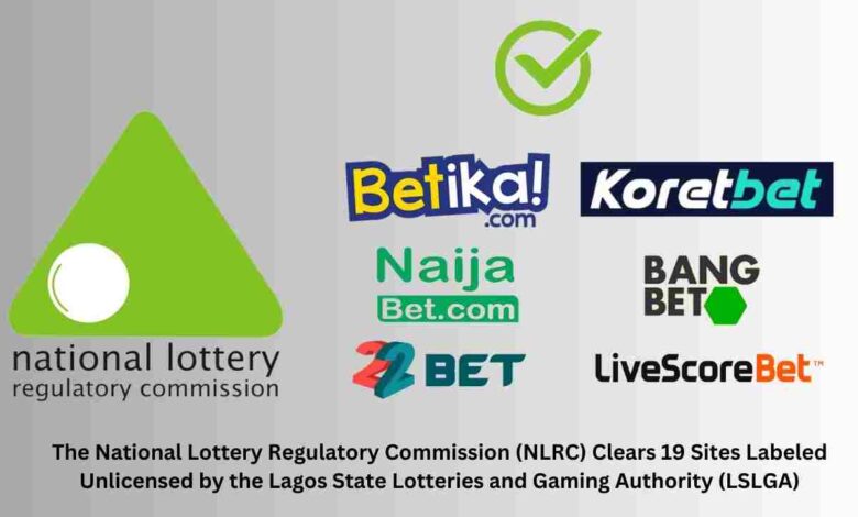 National Lottery Regulatory Commission NLRC Clears 19 Betting Sites LSLGA