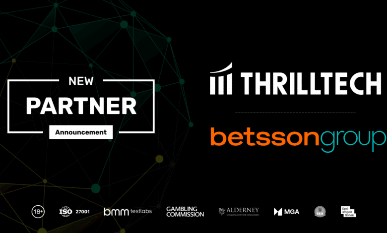 ThrillTech signs global partnership with Betsson Group to power enhanced jackpot innovation