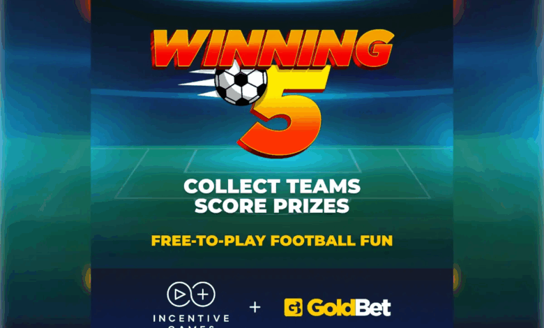 INCENTIVE GAMES AND GOLDBET LAUNCH NEW FREE-TO-PLAY GAME ‘WINNING5’