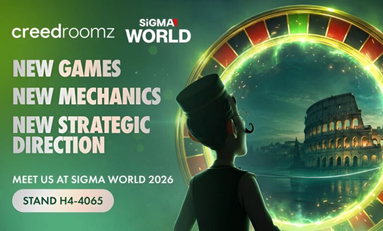 CreedRoomz to unveil market direction during SiGMA World 2026 in Rome.